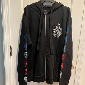 100% authentic Chrome Hearts multi horse shoes hoodie in size XL